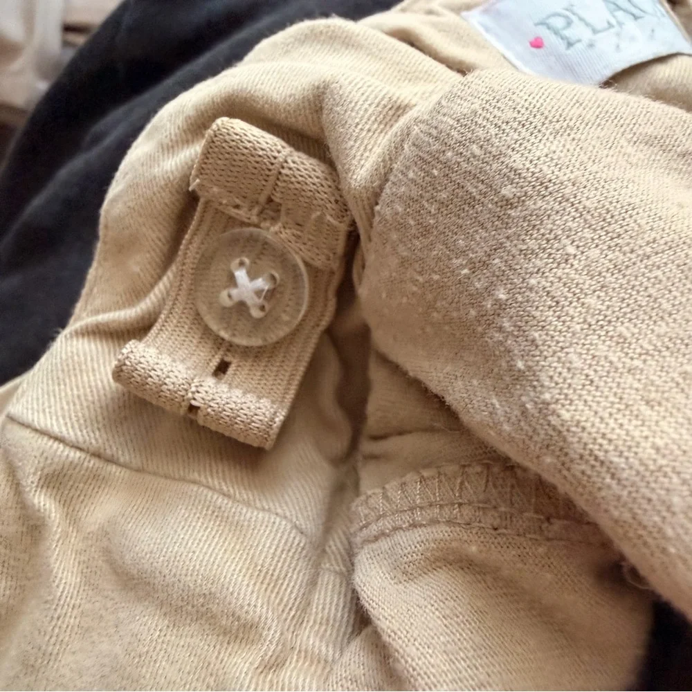 The Children's Place Beige Pleated Uniform Skort